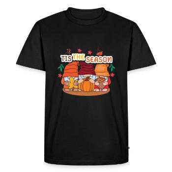 Citrouille Seaon De Gnomes Automne Thanksgiving Automne - T-shirt Premium bio Homme - noir - Devant - Nico (187cm)
