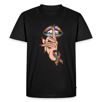 Ne jugez pas la sensibilisation à l’autisme au ruban de puzzle - T-shirt Premium bio Homme - noir - Devant - Nico (187cm)
