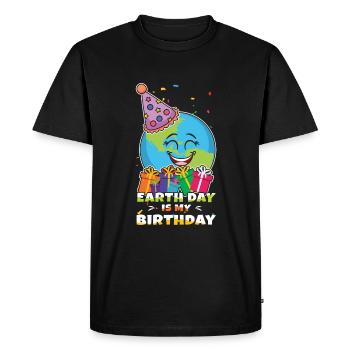 Protéger les océans Jour de la Terre aussi ma naissance - T-shirt Premium bio Homme - noir - Devant - Nico (187cm)