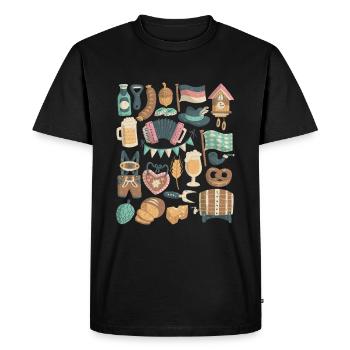 Festival de la bière en octobre - Munich, Bavière, Allemagne - T-shirt Premium bio Homme - noir - Devant - Nico (187cm)
