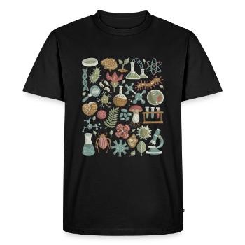 Biology - Men's Premium Organic T-Shirt - black - Front - Nico (187cm)
