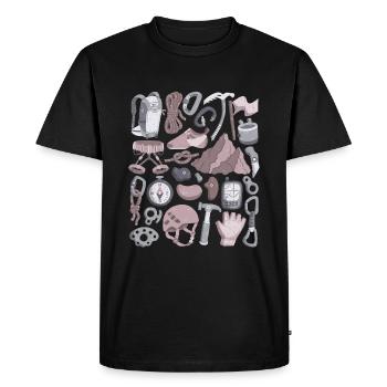 Climbing and mountaineering - Men's Premium Organic T-Shirt - black - Front - Nico (187cm)