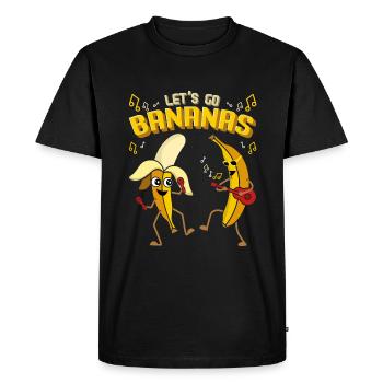 Dance Singing Funny Banana Meme Let Us Go Banana - Men's Premium Organic T-Shirt - black - Front - Nico (187cm)