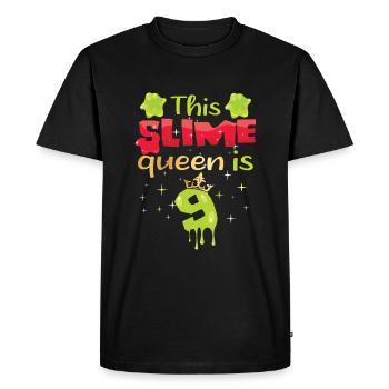 Art Craft Kids Slime Lover Slime Girl Age 9 Kid - Men's Premium Organic T-Shirt - black - Front - Nico (187cm)