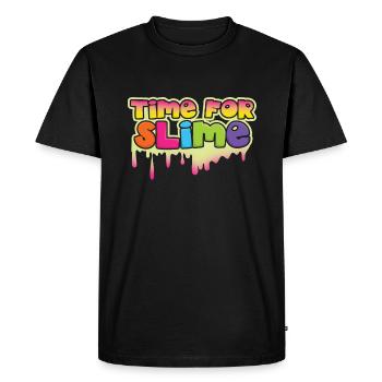 Slime Kid Colorful Slime Crafts Art Time For Slime - Men's Premium Organic T-Shirt - black - Front - Nico (187cm)