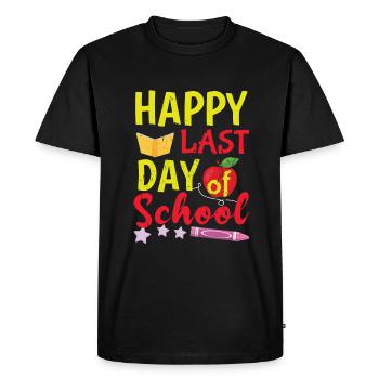 Awesome Day Of School Happy Last Class Dismissed - Men's Premium Organic T-Shirt - black - Front - Nico (187cm)