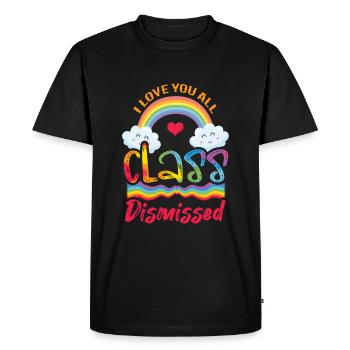 Day Of School Happy Last Class Dismissed Heart - Men's Premium Organic T-Shirt - black - Front - Nico (187cm)