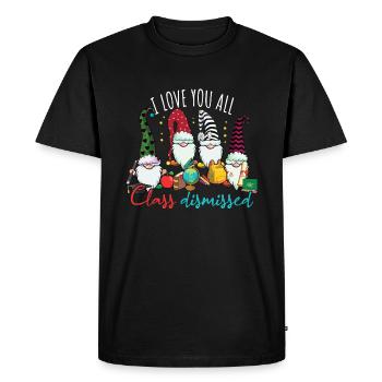 Gnomes Happy Summer Day Of School Class Dismissed - Men's Premium Organic T-Shirt - black - Front - Nico (187cm)
