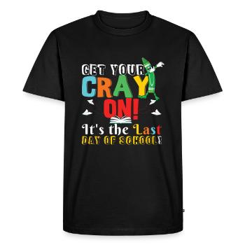 Color Happy Summer Day Of School Class Dismissed - Men's Premium Organic T-Shirt - black - Front - Nico (187cm)