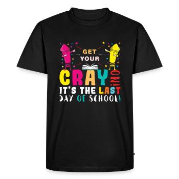 Colorful Happy Summer Day School Class Dismissed - Men's Premium Organic T-Shirt - black - Front - Nico (187cm)