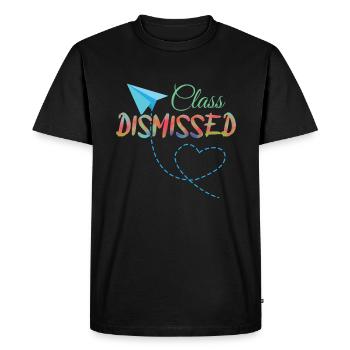 Day Of School Happy Last Class Dismissed - Men's Premium Organic T-Shirt - black - Front - Nico (187cm)