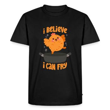 Roast chicken - Men's Premium Organic T-Shirt - black - Front - Nico (187cm)