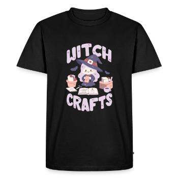 Witchcraft is when the witch tinkers - Men's Premium Organic T-Shirt - black - Front - Nico (187cm)