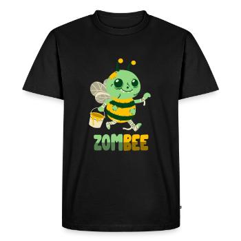 Zombie Bee: Zombee - Men's Premium Organic T-Shirt - black - Front - Nico (187cm)