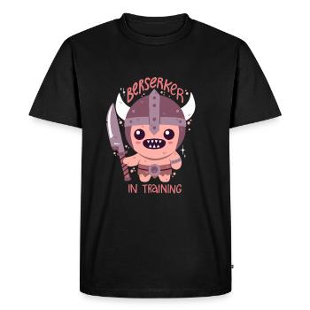 Berserker in training - Men's Premium Organic T-Shirt - black - Front - Nico (187cm)