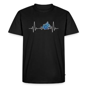 Color Frog Tree Climbing Frog | Fun - Men's Premium Organic T-Shirt - black - Front - Nico (187cm)