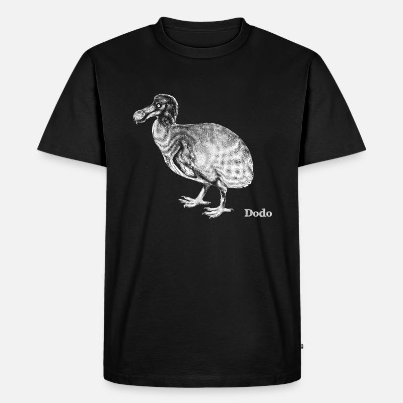 Dodo - white - Männer Premium Bio T-Shirt - Schwarz