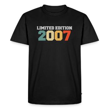 18ème Anniversaire Edition Limitée 2007 - T-shirt Premium bio Homme - noir - Devant - Nico (187cm)