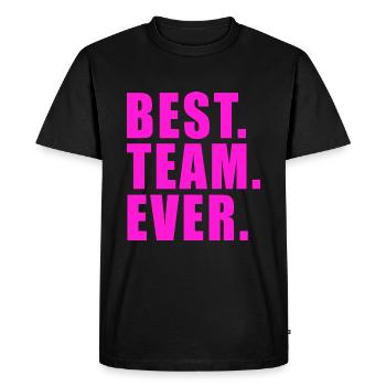 BEST TEAM EVER GIFT WORK GROUP CLUB GROUP - Men's Premium Organic T-Shirt - black - Front - Nico (187cm)