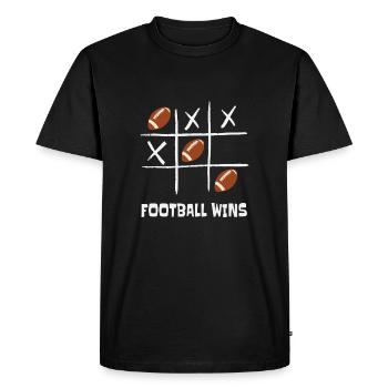 American Football Wins Sport Tic Tac Toe - Men's Premium Organic T-Shirt - black - Front - Nico (187cm)