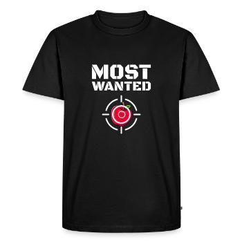 Most Wanted Apfelmost Apfelmoscht Moscht - Men's Premium Organic T-Shirt - black - Front - Nico (187cm)
