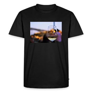 Vinho Verde à Porto - T-shirt Premium bio Homme - noir - Devant - Nico (187cm)
