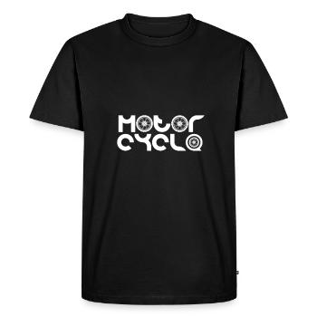 Moto - T-shirt Premium bio Homme - noir - Devant - Nico (187cm)