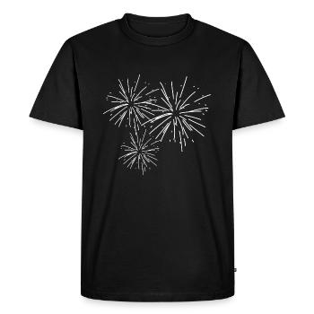 Pyro-pyrotechnie effet - T-shirt Premium bio Homme - noir - Devant - Nico (187cm)