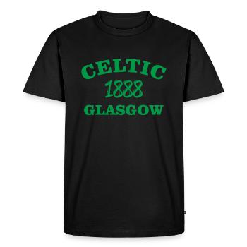 Celtic Glasgow - Men's Premium Organic T-Shirt - black - Front - Nico (187cm)