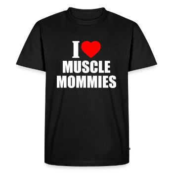 I love muscle mommies - T-shirt Premium bio Homme - noir - Devant - Nico (187cm)