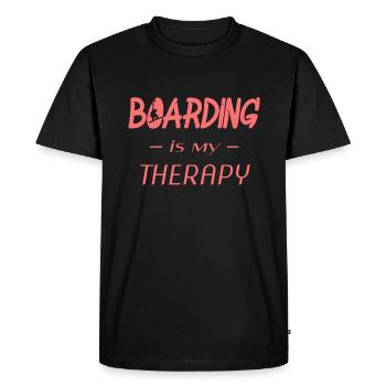 boarding snowboarding - Männer Premium Bio T-Shirt - Schwarz - Vorne - Nico (187cm)