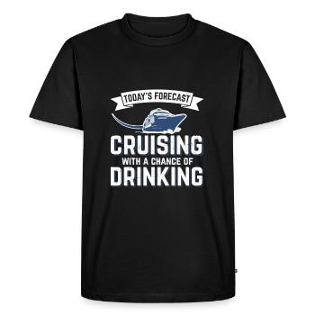 Cruise cruise ship crusader gift - Men's Premium Organic T-Shirt - black - Front - Nico (187cm)