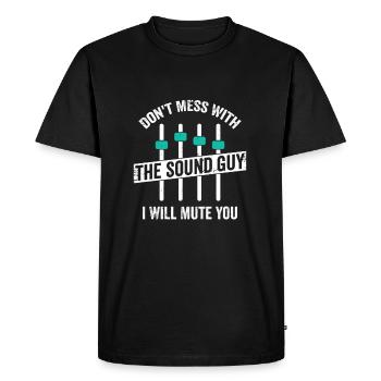 Cadeau ingénieur du son ingénieur du son - T-shirt Premium bio Homme - noir - Devant - Nico (187cm)