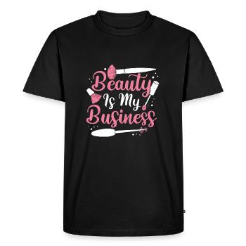 Beautician Job Profession Makeup Artist Gift - Men's Premium Organic T-Shirt - black - Front - Nico (187cm)