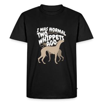 Two Whippets Dog Dog Owner Gift - Men's Premium Organic T-Shirt - black - Front - Nico (187cm)
