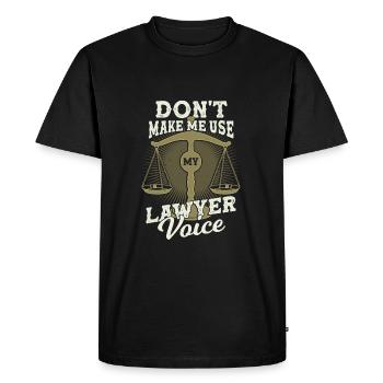 Drôle avocat job profession avocat cadeau - T-shirt Premium bio Homme - noir - Devant - Nico (187cm)