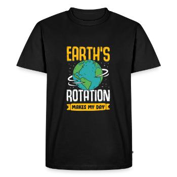 Erdkunde Geografie Erdkundelehrer Geschenk - Männer Premium Bio T-Shirt - Schwarz - Vorne - Nico (187cm)