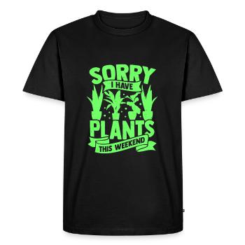 Jardin petit jardin plantes jardin cadeau jardin - T-shirt Premium bio Homme - noir - Devant - Nico (187cm)