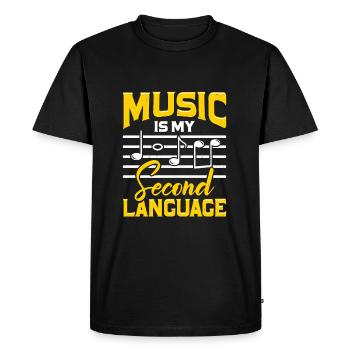Musique Musicien École de musique Professeur de musique Cadeau - T-shirt Premium bio Homme - noir - Devant - Nico (187cm)