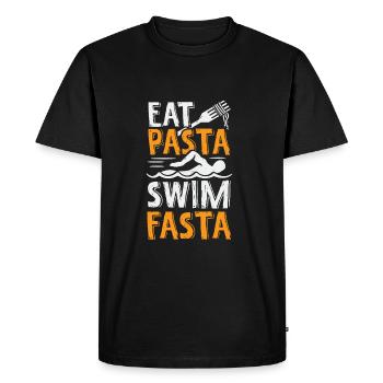 Swimming Pasta Pasta Sports Swimmers Gift - Men's Premium Organic T-Shirt - black - Front - Nico (187cm)