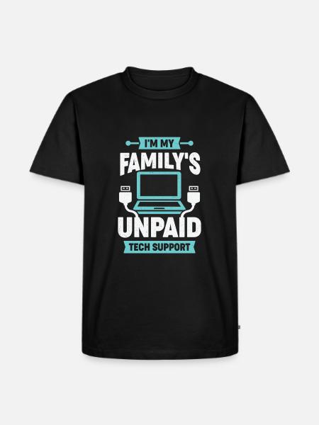 Funny Computer IT Support Personale Gave - Herre Premium økologisk T-shirt - sort