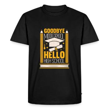 Middle School Cadeau - T-shirt Premium bio Homme - noir - Devant - Nico (187cm)