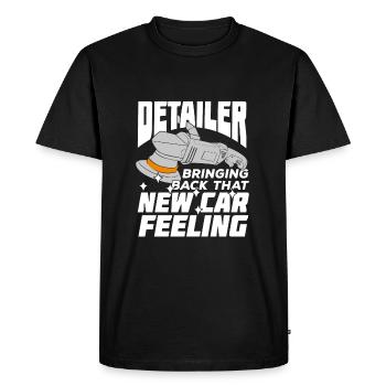 L’entretien du véhicule job réparateur de véhicule cadeau - T-shirt Premium bio Homme - noir - Devant - Nico (187cm)