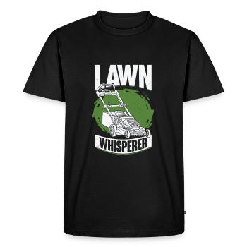 Tondeuse à gazon Tondeuse à gazon Jardin Jardinier Cadeau - T-shirt Premium bio Homme - noir - Devant - Nico (187cm)