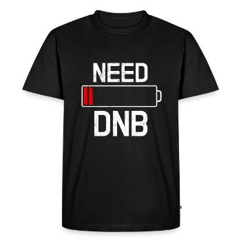 Drum And Bass - T-shirt Premium bio Homme - noir - Devant - Nico (187cm)
