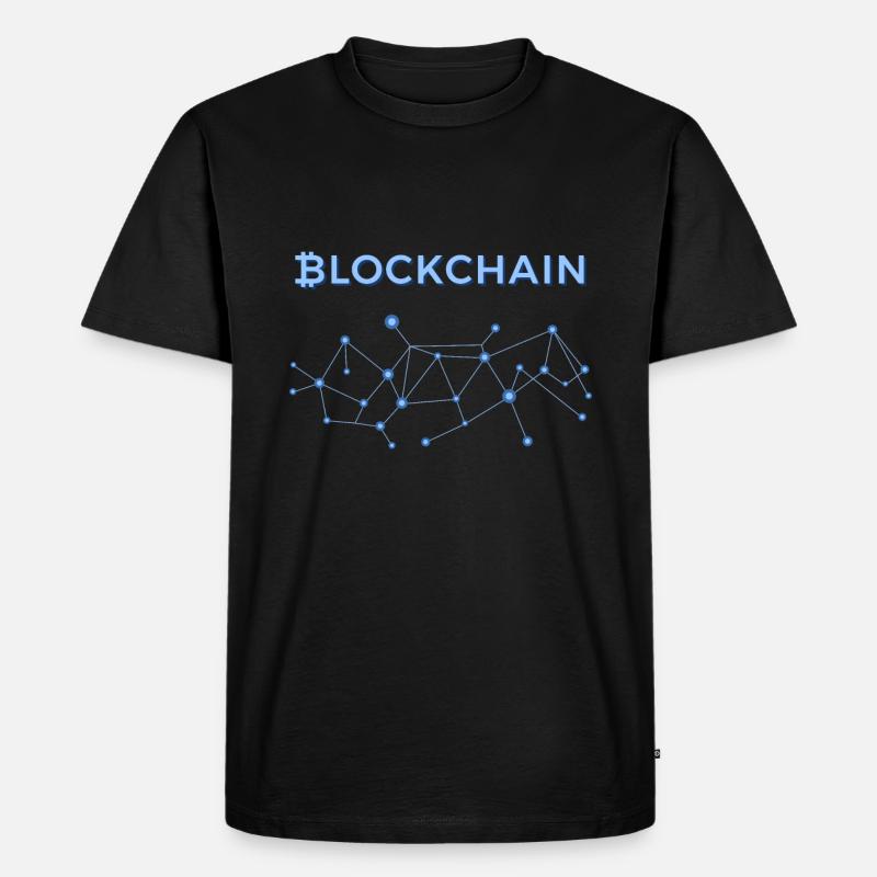 block Chain - Men's Premium Organic T-Shirt - black