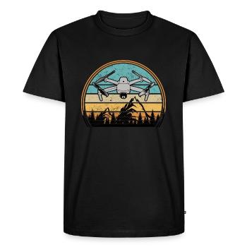 Drohnen Pilot Drohne Whoop Copter FPV Pilot Drone - Men's Premium Organic T-Shirt - black - Front - Nico (187cm)
