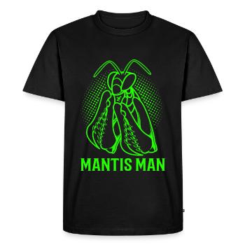Mante adoratrice Mante - T-shirt Premium bio Homme - noir - Devant - Nico (187cm)