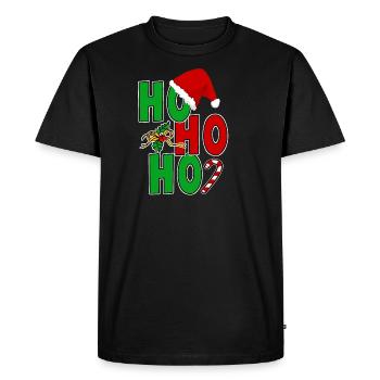 Joyeux Noël hiver - T-shirt Premium bio Homme - noir - Devant - Nico (187cm)