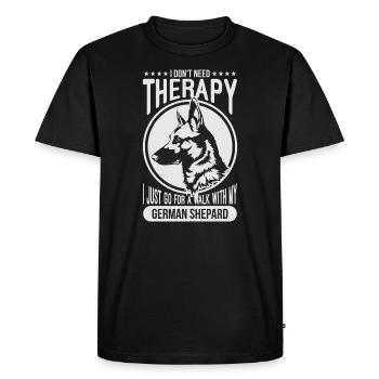 Sheepdog - Men's Premium Organic T-Shirt - black - Front - Nico (187cm)